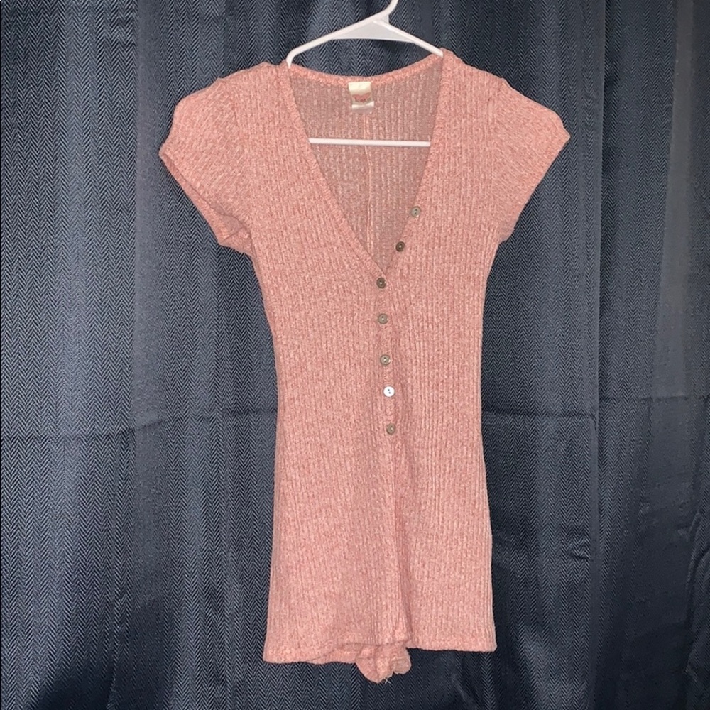 Romper pink white blend
